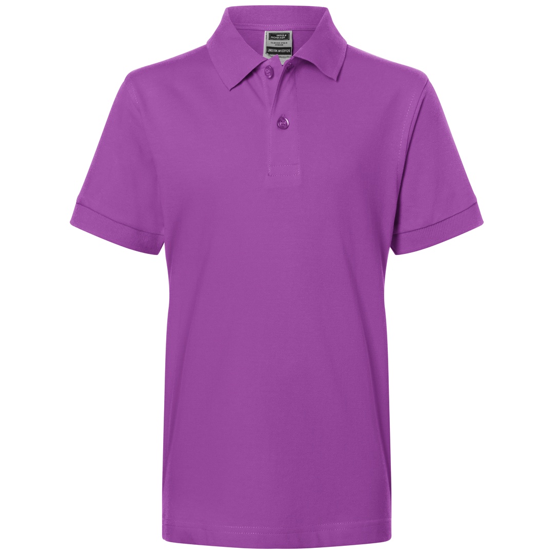 James & Nicholson Poloshirt Kinder JN070K Gr. M-122/128 purple