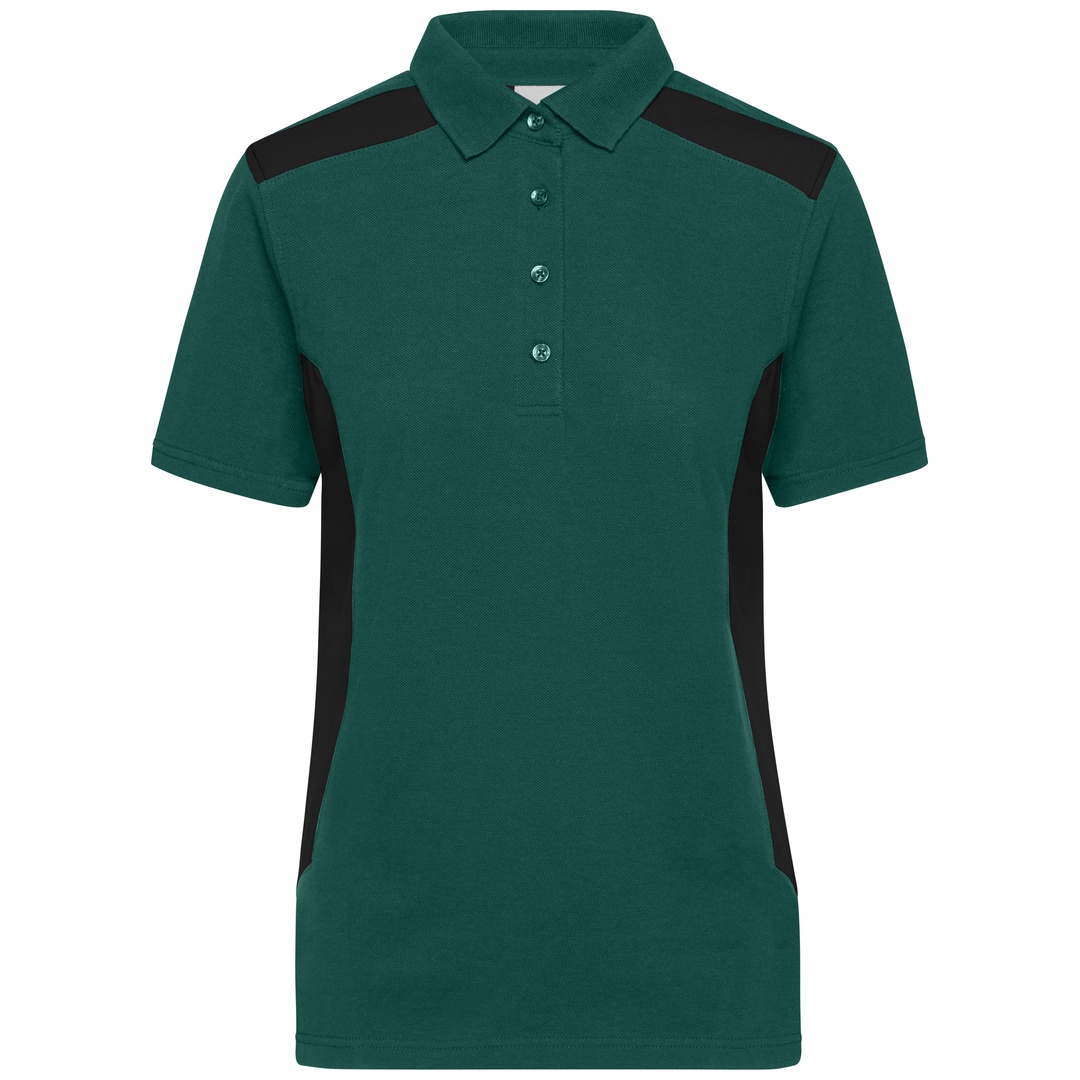 James & Nicholson Workwear Polo Damen JN1825 Gr. XL dark-green/black