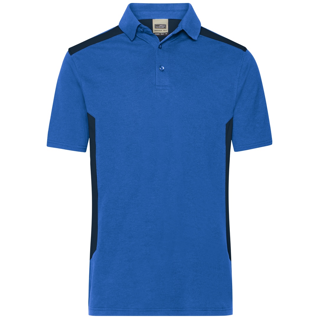 James & Nicholson Workwear Polo Herren JN1826 Gr. S royal/navy