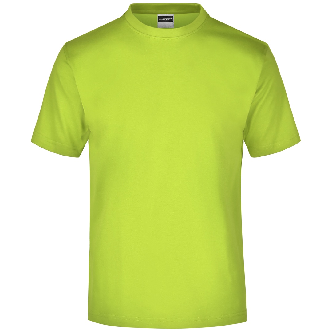 James & Nicholson Komfort-T-Shirt aus Single-Jersey Herren JN001 Gr. M acid-yellow