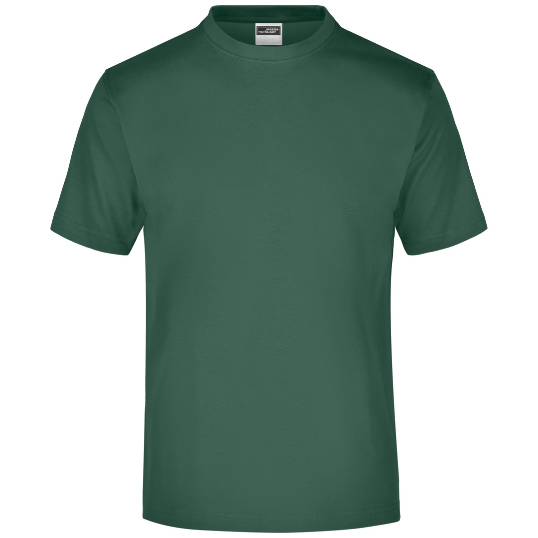 James & Nicholson Komfort-T-Shirt aus Single-Jersey Herren JN001 Gr. S dark-green