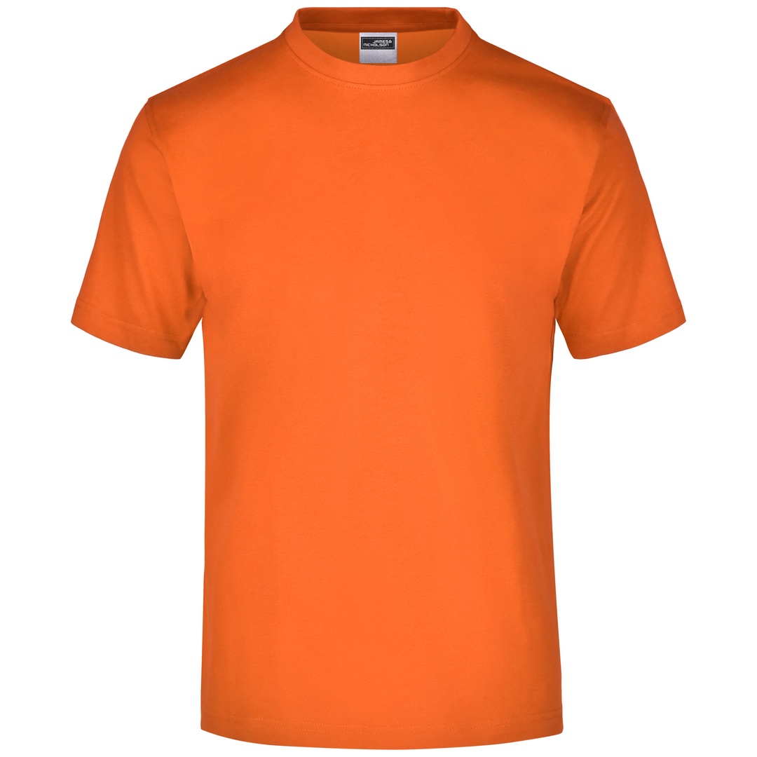 James & Nicholson Komfort-T-Shirt aus Single-Jersey Herren JN001 Gr. M dark-orange