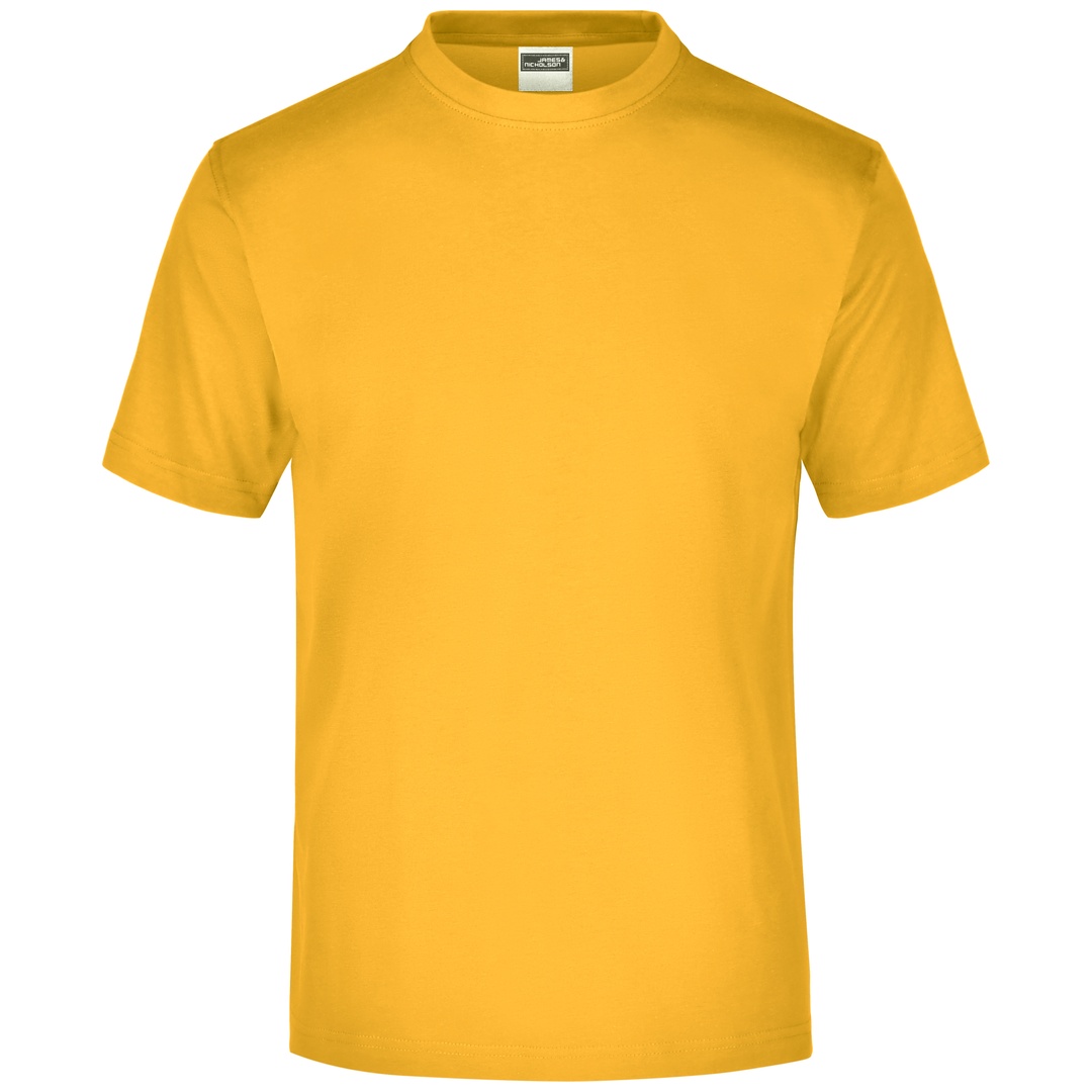 James & Nicholson Komfort-T-Shirt aus Single-Jersey Herren JN001 Gr. 2XL gold-yellow