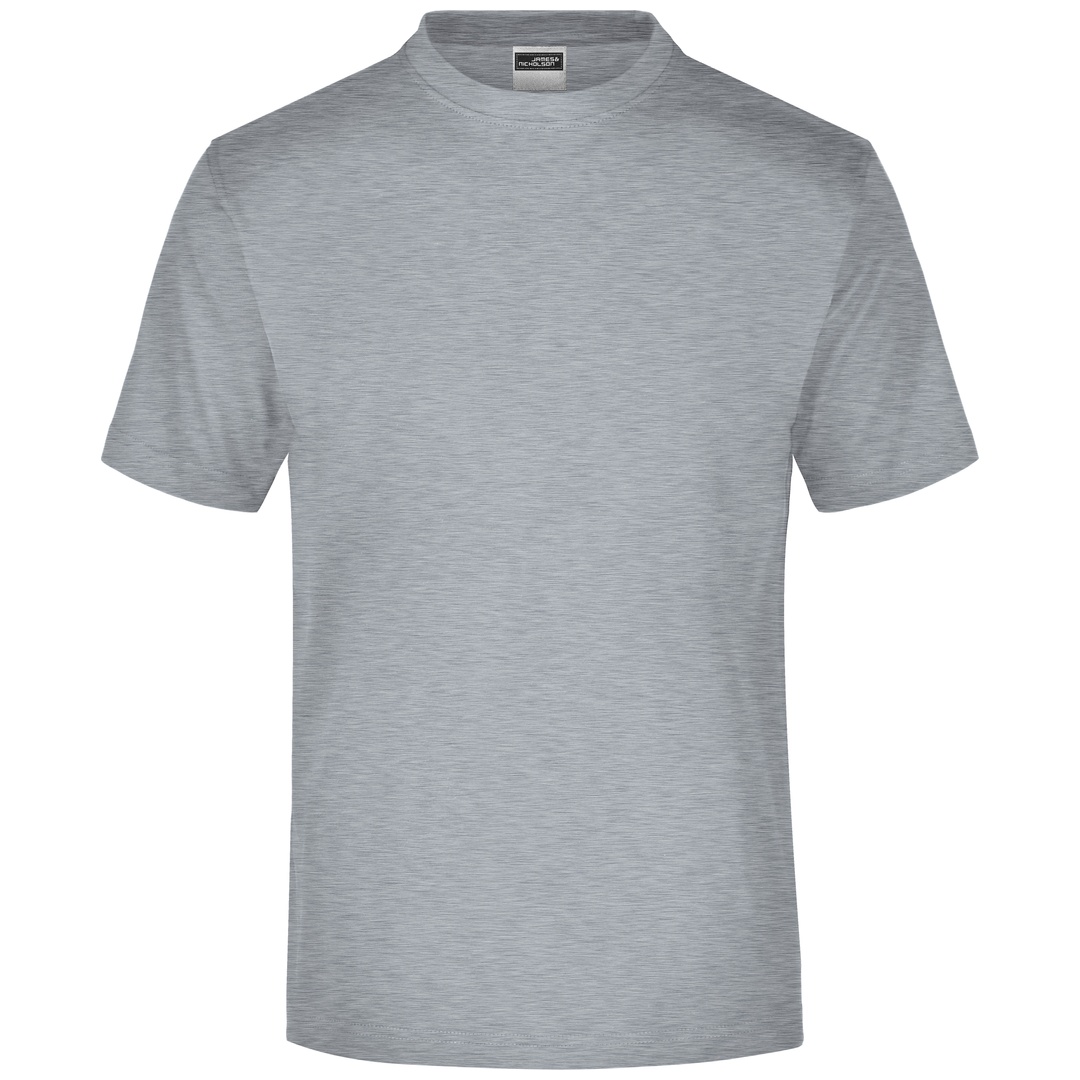 James & Nicholson Komfort-T-Shirt aus Single-Jersey Herren JN001 Gr. 2XL grey-heather