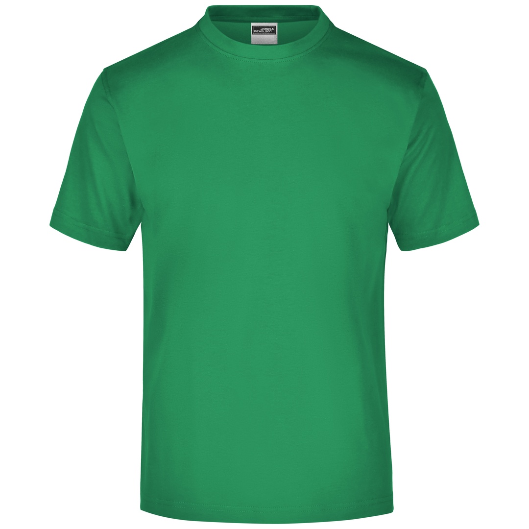 James & Nicholson Komfort-T-Shirt aus Single-Jersey Herren JN001 Gr. L irish-green