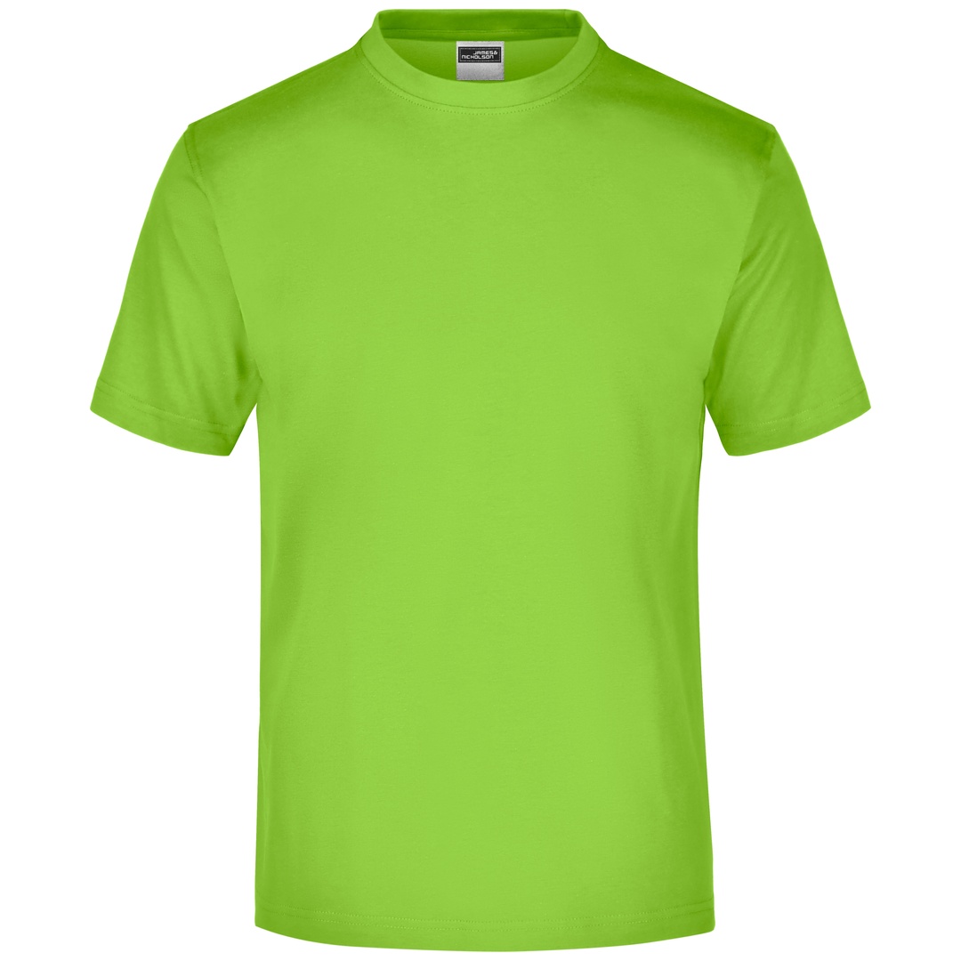 James & Nicholson Komfort-T-Shirt aus Single-Jersey Herren JN001 Gr. L lime-green