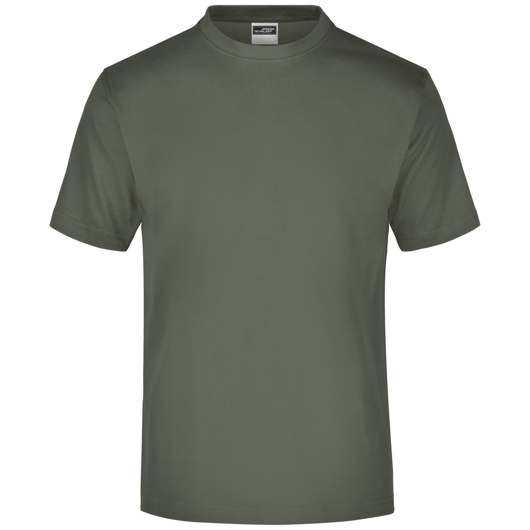 James & Nicholson Komfort-T-Shirt aus Single-Jersey Herren JN001 Gr. XL olive