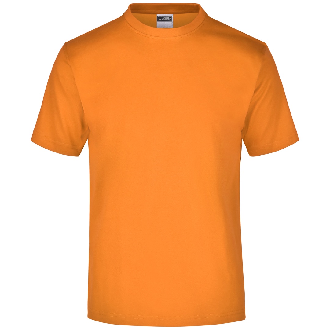 James & Nicholson Komfort-T-Shirt aus Single-Jersey Herren JN001 Gr. L orange