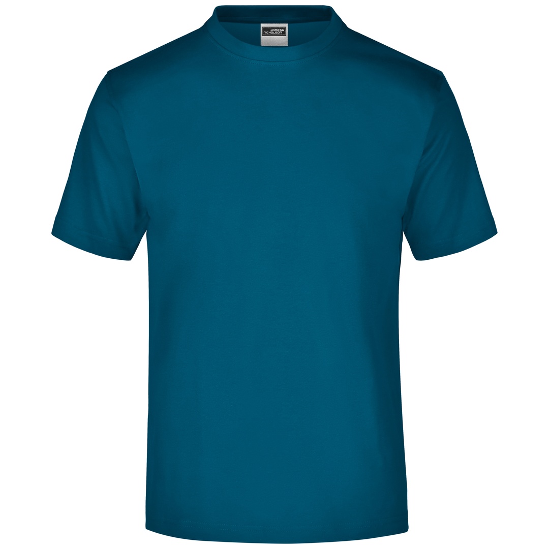 James & Nicholson Komfort-T-Shirt aus Single-Jersey Herren JN001 Gr. S petrol