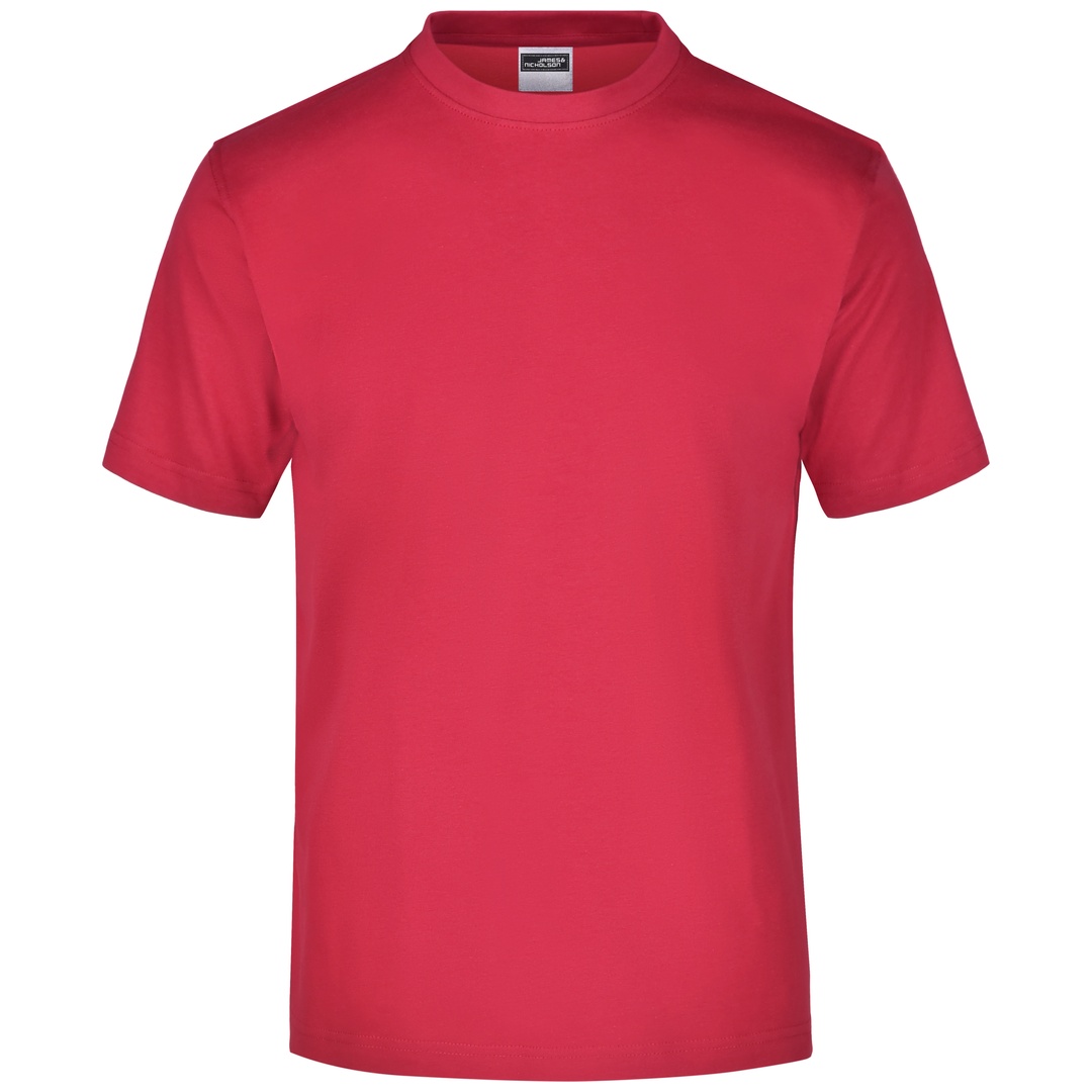 James & Nicholson Komfort-T-Shirt aus Single-Jersey Herren JN001 Gr. 2XL red