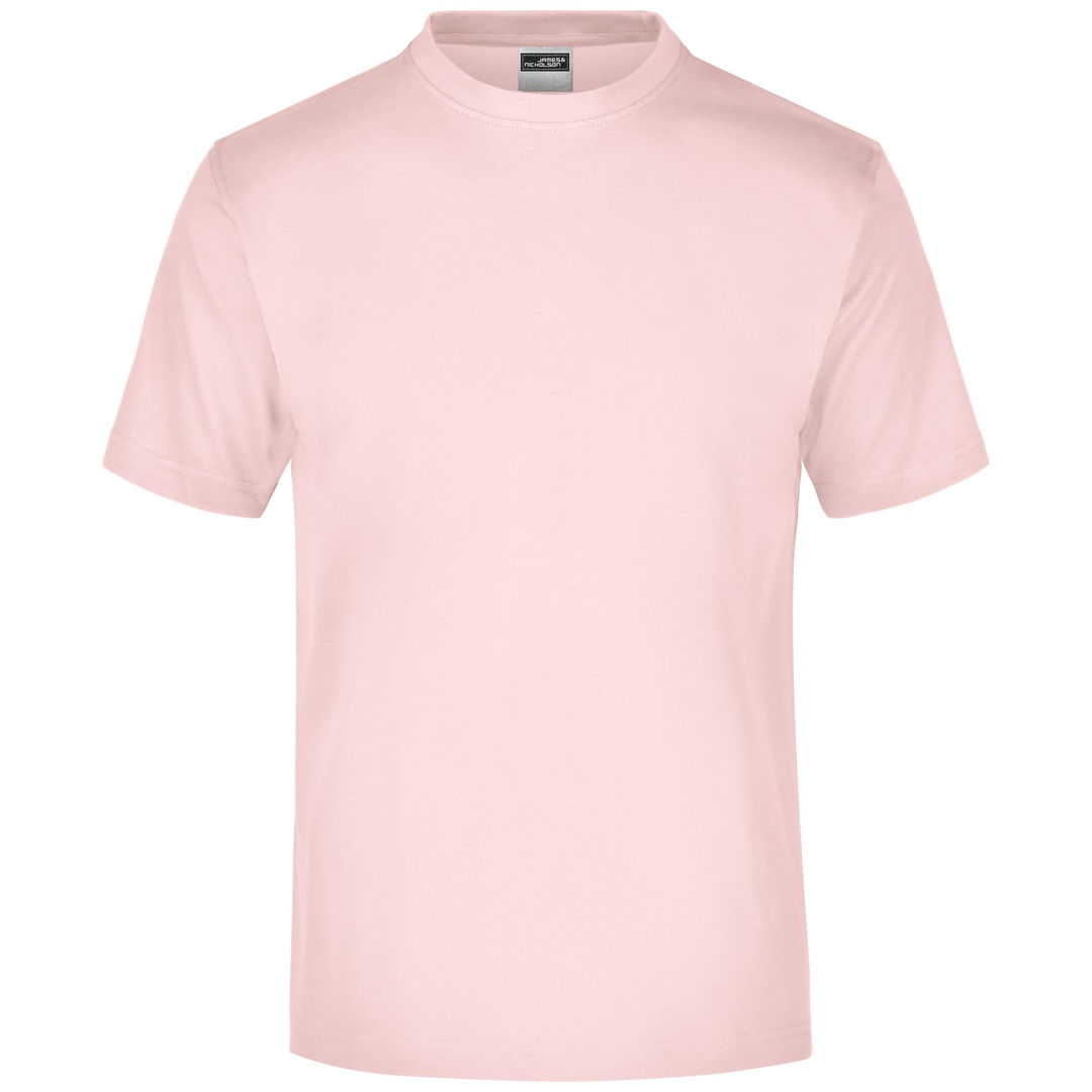 James & Nicholson Komfort-T-Shirt aus Single-Jersey Herren JN001 Gr. L rose