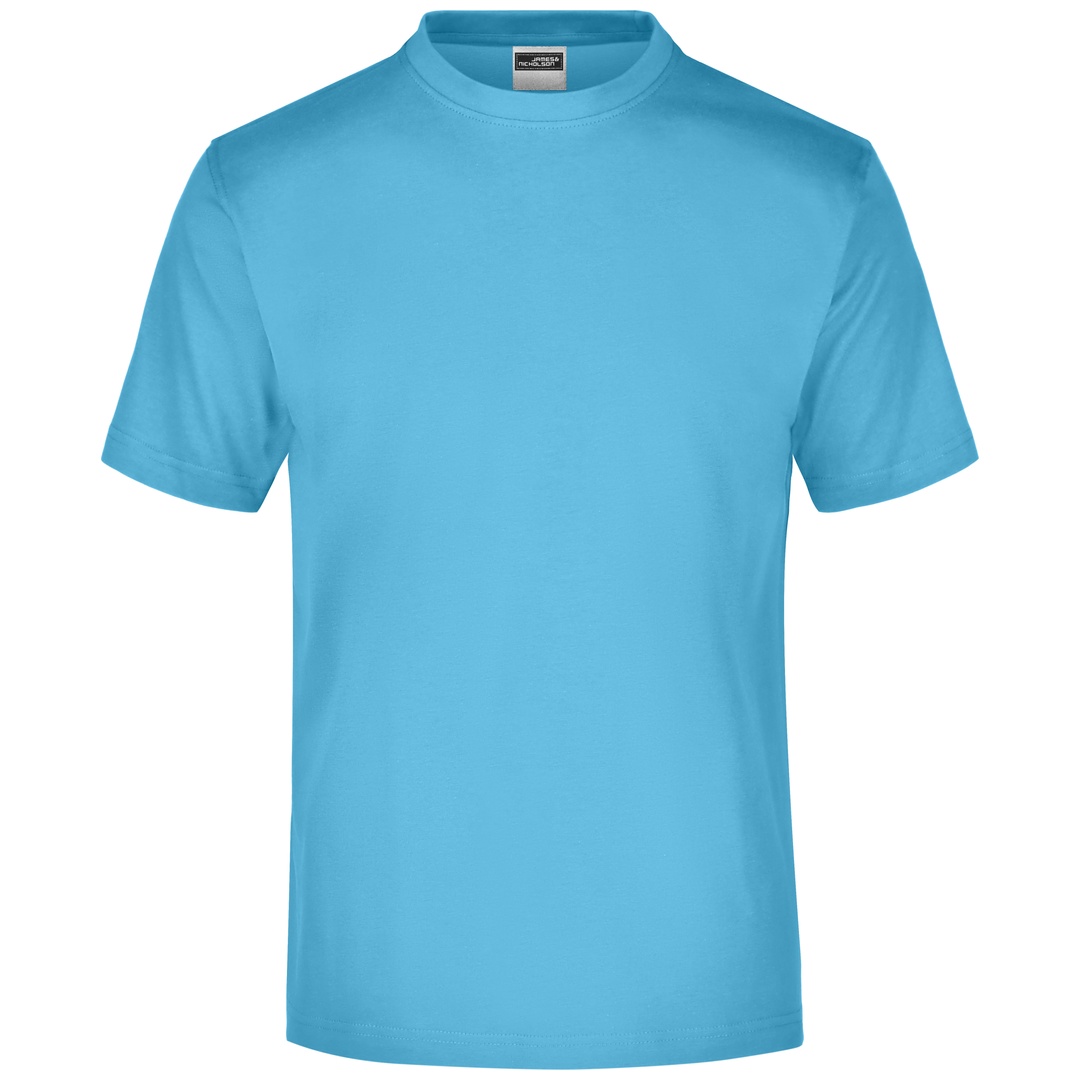James & Nicholson Komfort-T-Shirt aus Single-Jersey Herren JN001 Gr. M sky-blue
