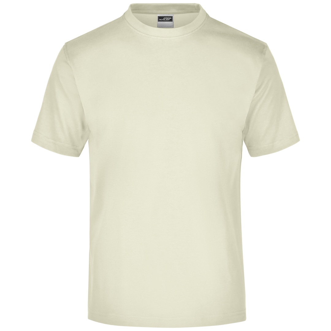 James & Nicholson Komfort-T-Shirt aus Single-Jersey Herren JN001 Gr. S stone