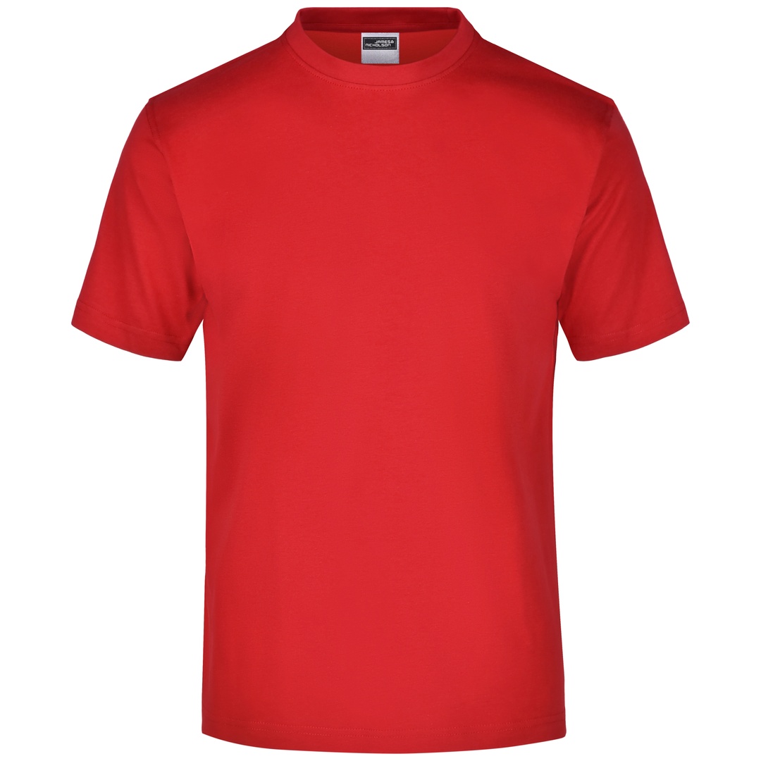 James & Nicholson Komfort-T-Shirt aus Single-Jersey Herren JN001 Gr. XL tomato