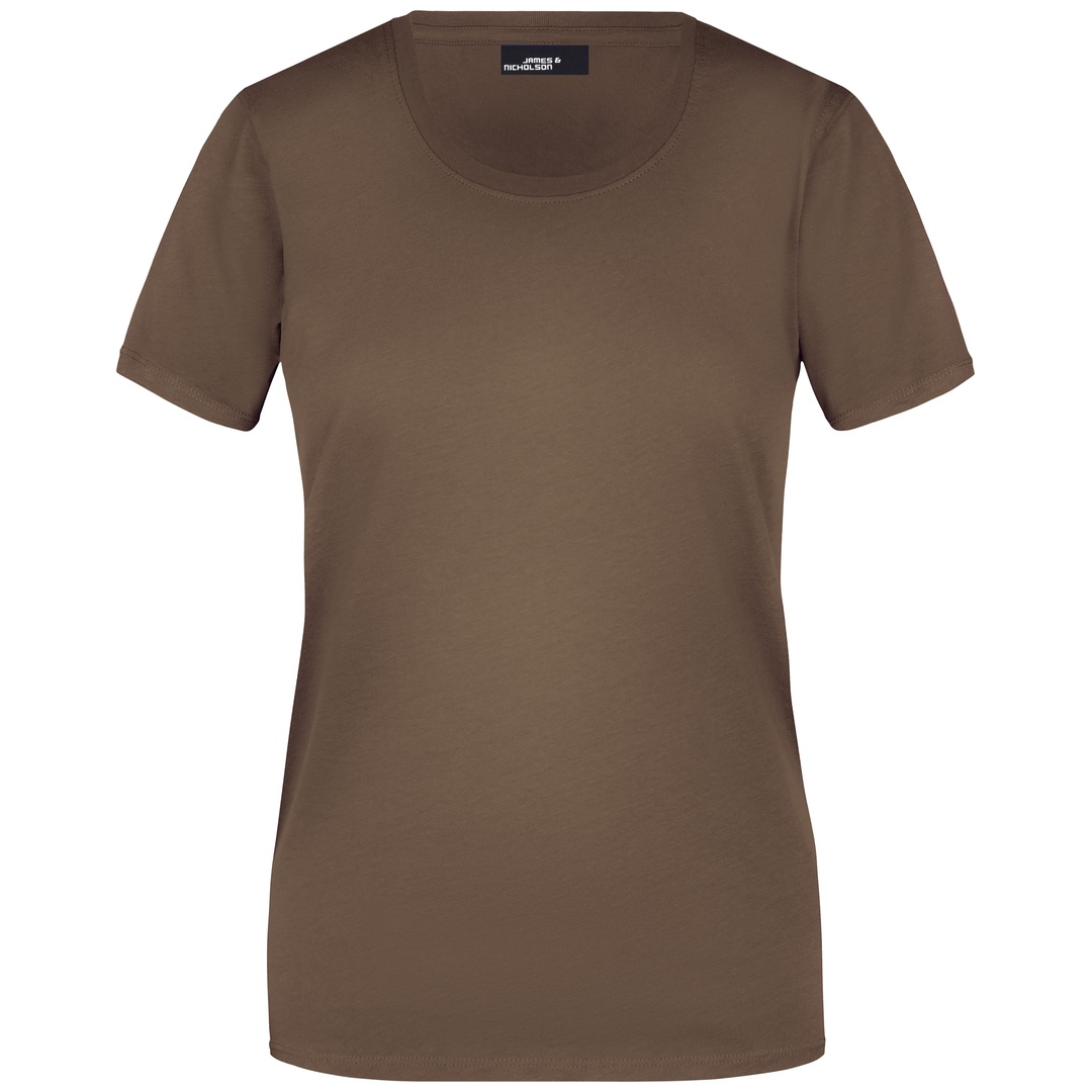 James & Nicholson Basic T-Shirt Damen JN901 Gr. S brown