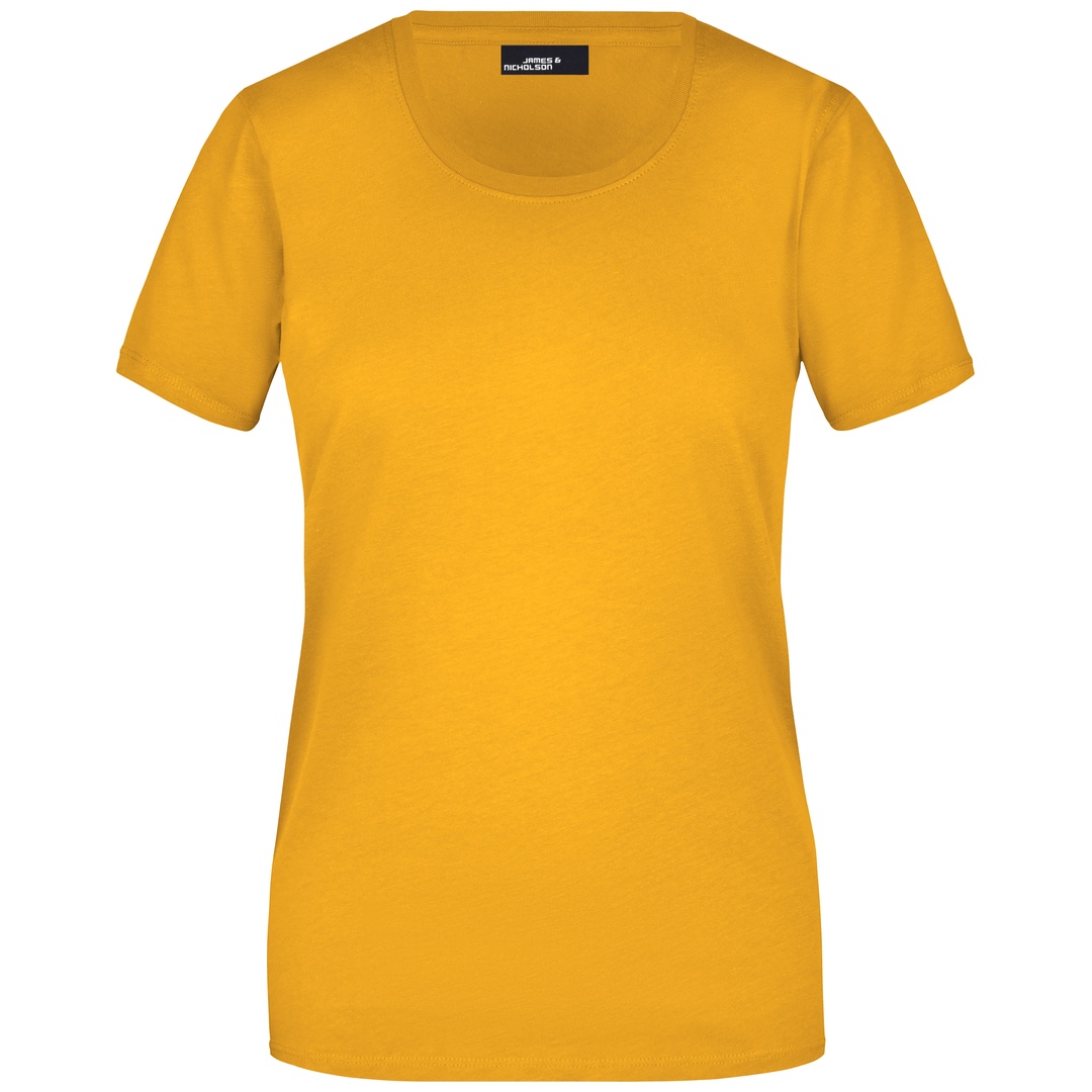 James & Nicholson Basic T-Shirt Damen JN901 Gr. 2XL gold-yellow