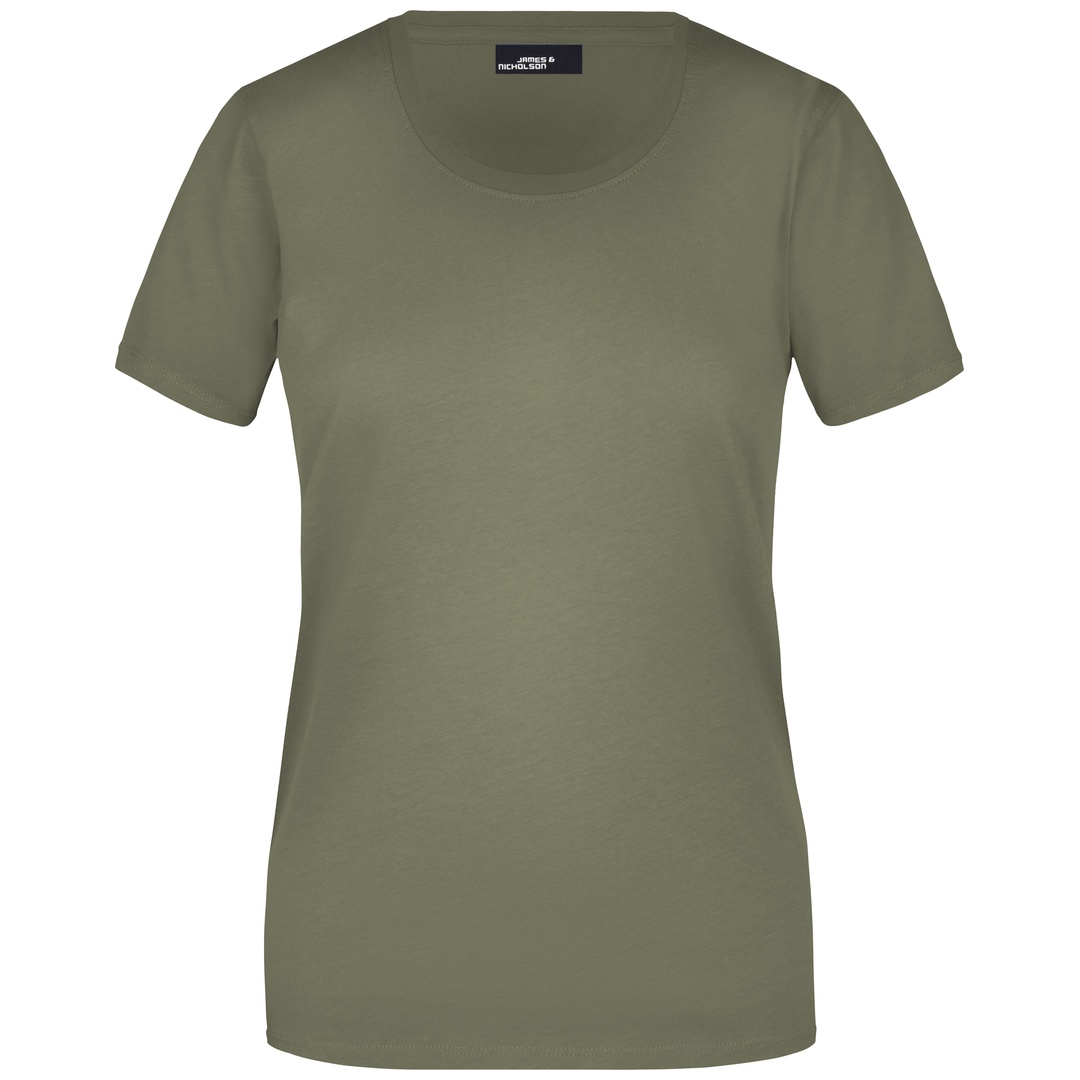 James & Nicholson Basic T-Shirt Damen JN901 Gr. S olive