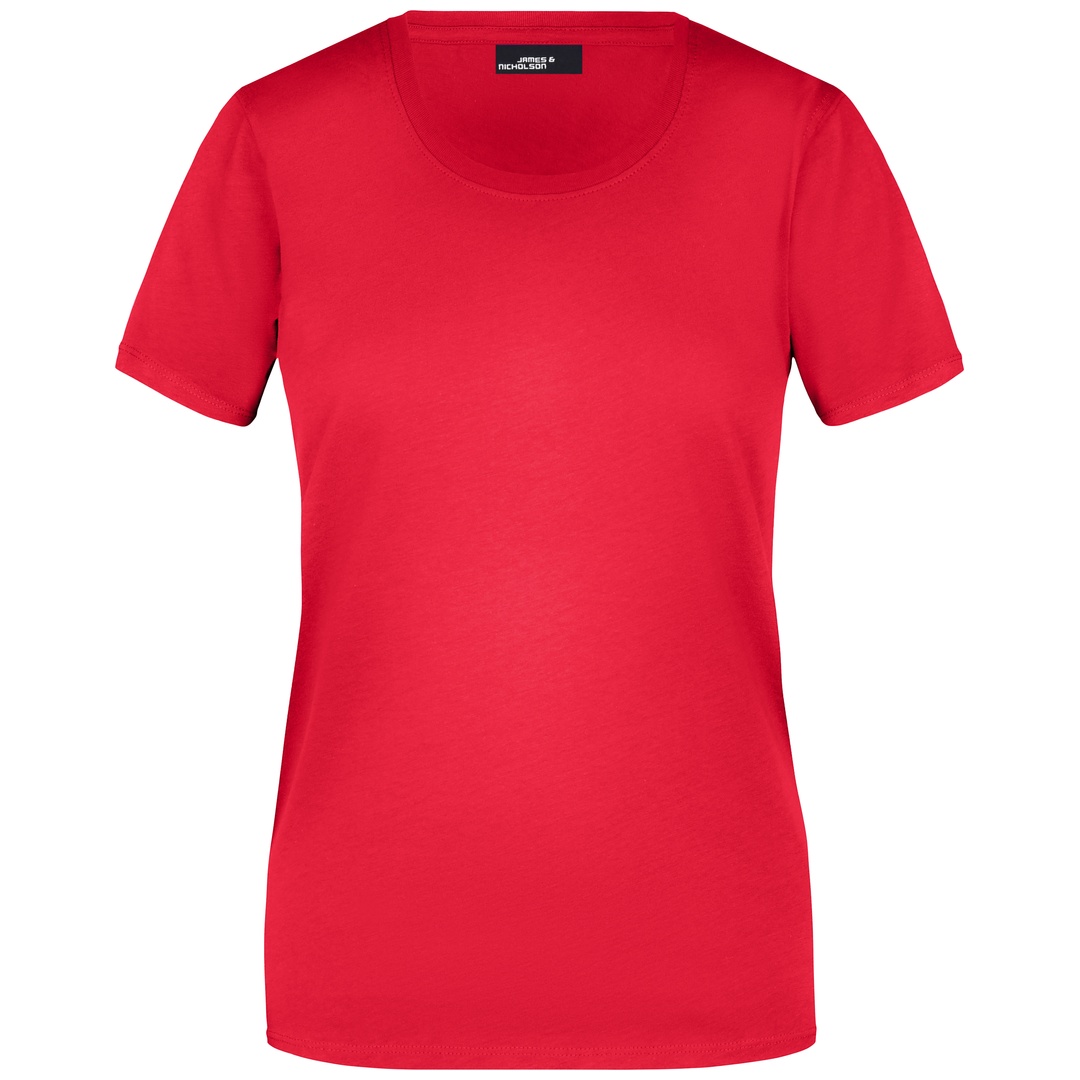 James & Nicholson Basic T-Shirt Damen JN901 Gr. L red