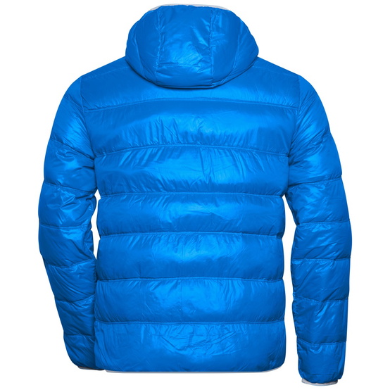 James & Nicholson Herren Daunenjacke JN1060 Gr. 3XL blue/silver - 3