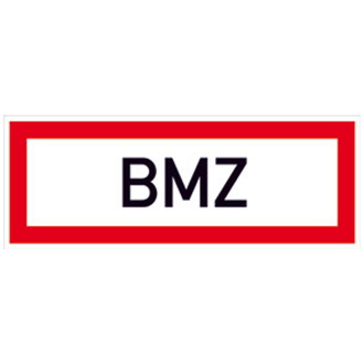 Brandschutzschild Folie B297xH105 mm, Brandmeldezentrale langnachleuchtend