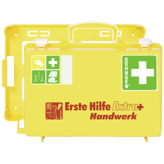 Erste-Hilfe-Koffer Extra+Handwerk, DIN 13157, gelb