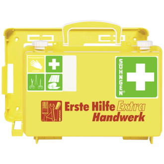 Erste-Hilfe-Koffer Extra Handwerk,DIN 13157,gelb