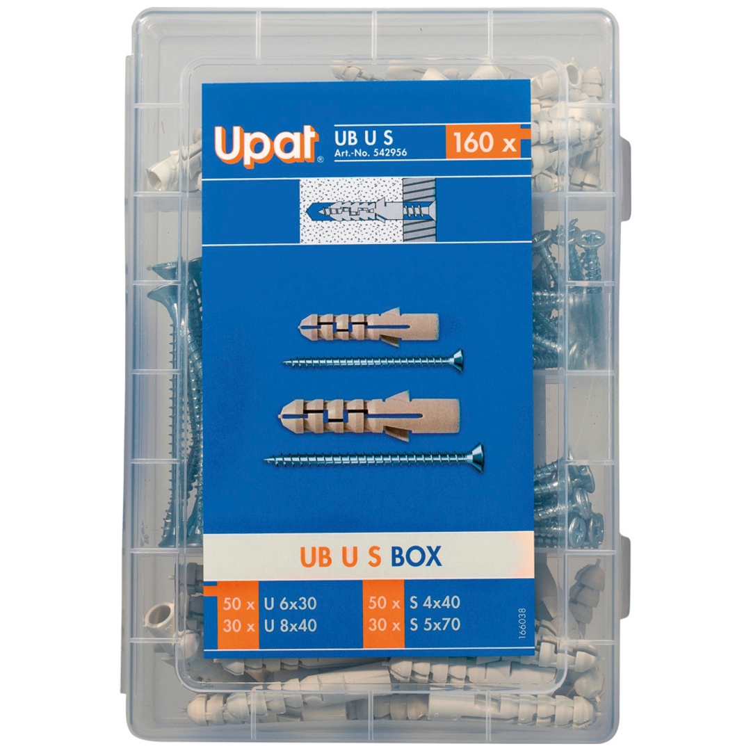 Upat Sortimentsbox Spreizdübel UB U S BOX 160-tlg.