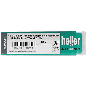 Heller HSS-Co Cobalt-Edelstahlbohrer DIN 338 RN Ø 5,9 x 57/93 mm