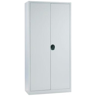 C+P Möbelsysteme Flügeltürenschrank B935xT400xH1950 mm RAL 7035 4 Fachböden Tragkraft 50kg