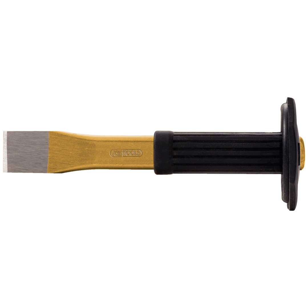 KS Tools Flachmeißel mit Handschutzgriff, oval, 300 mm