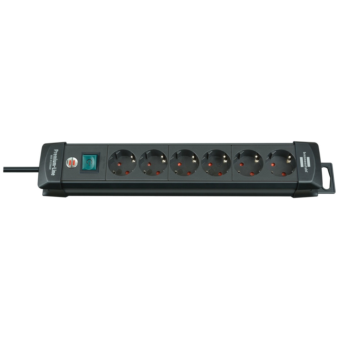 Steckdosenleiste Premium-Line 1951160100 6fach sw - Brennenstuhl