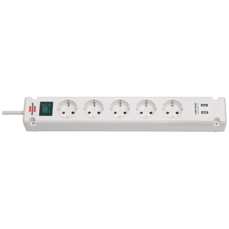 Brennenstuhl Bremounta 5fach + USB-Ladefunktion 3m Kabel mit Schalter