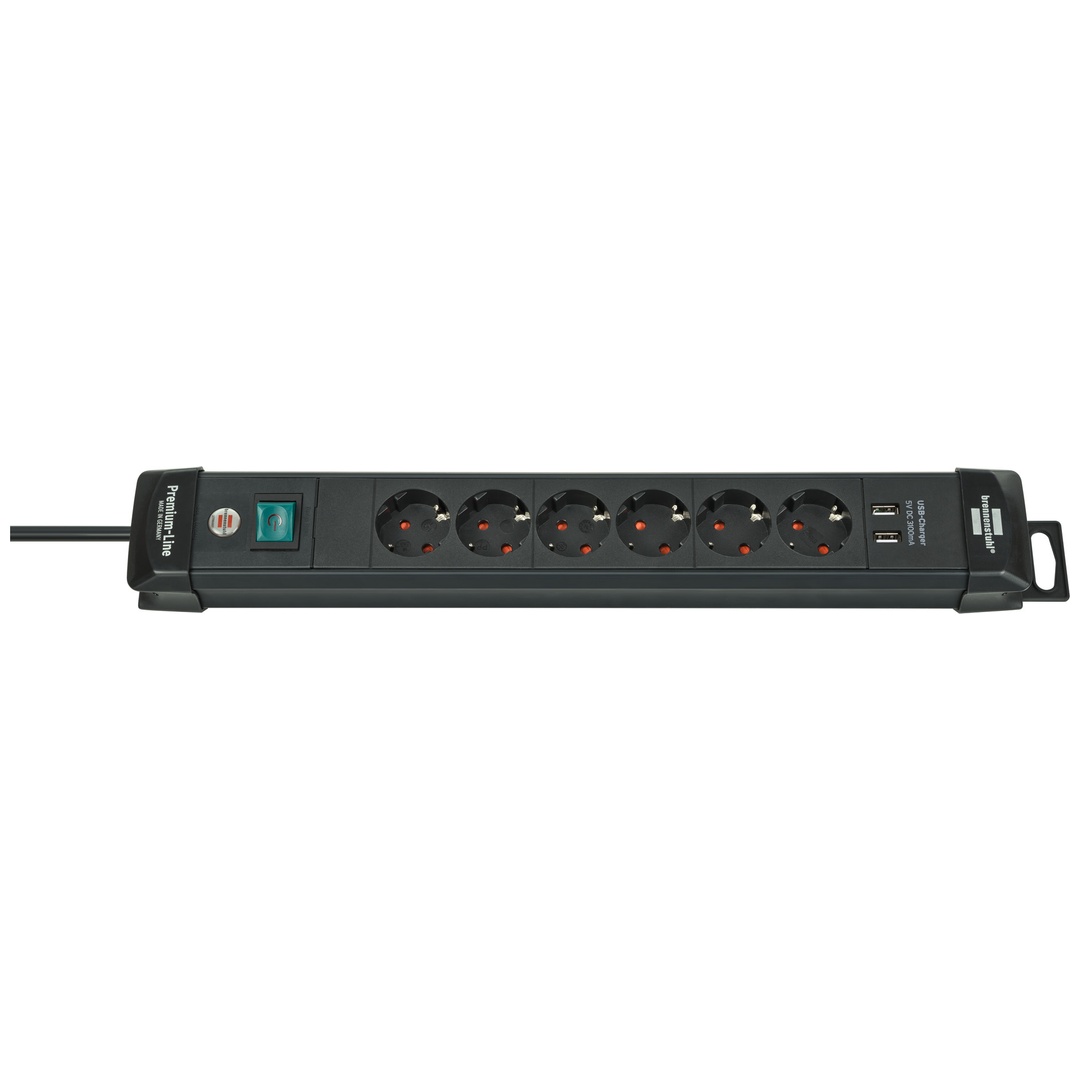 Brennenstuhl - Multiprise 6 prises avec usb Premium Line - 3m H05VV-F3G15