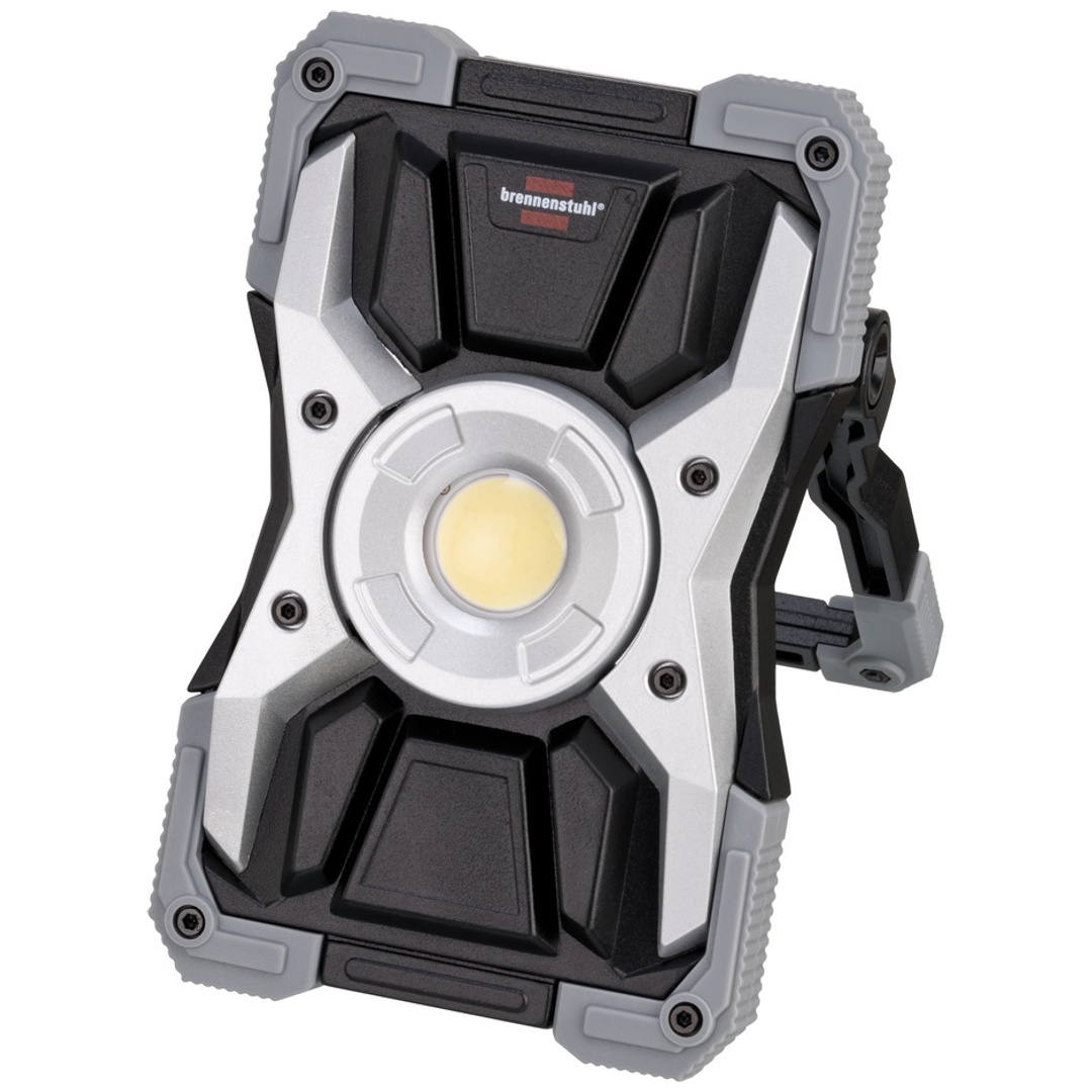 Brennenstuhl Akku LED Arbeitsstrahler RUFUS / LED Arbeitsleuchte für Werkstatt, mit Powerbank-Funktion, inkl. Ladekabel, 1500 Lumen