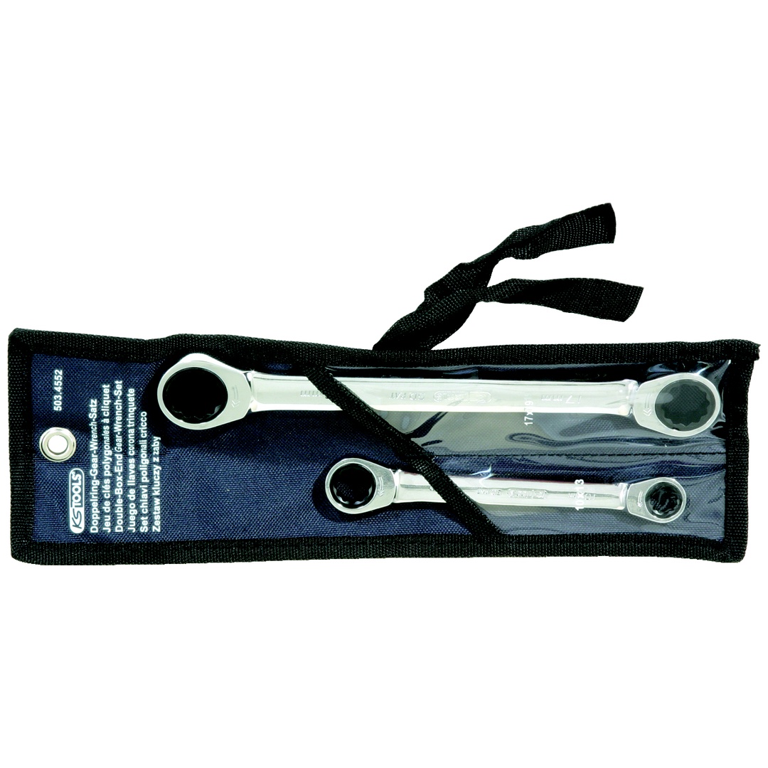 KS Tools GEARplus Doppel-Ratschenringschlüssel-Satz, 2-tlg