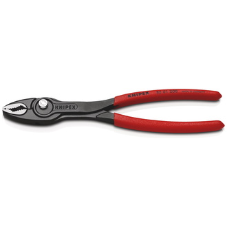 Knipex TwinGrip Frontgreifzange, mit rutschhemmendem Kunststoff überzogen, schwarz atramentiert 200 mm