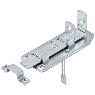 Vormann Stalltür-Schlossriegel Stahl verzinkt, 160 x 65, mit Schlaufe, mit losem Stift