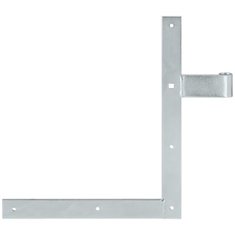 Vormann Haustür-Winkelband Stahl, 600/105 x 400/45/45, für Dorn-Ø 16 mm verzinkt