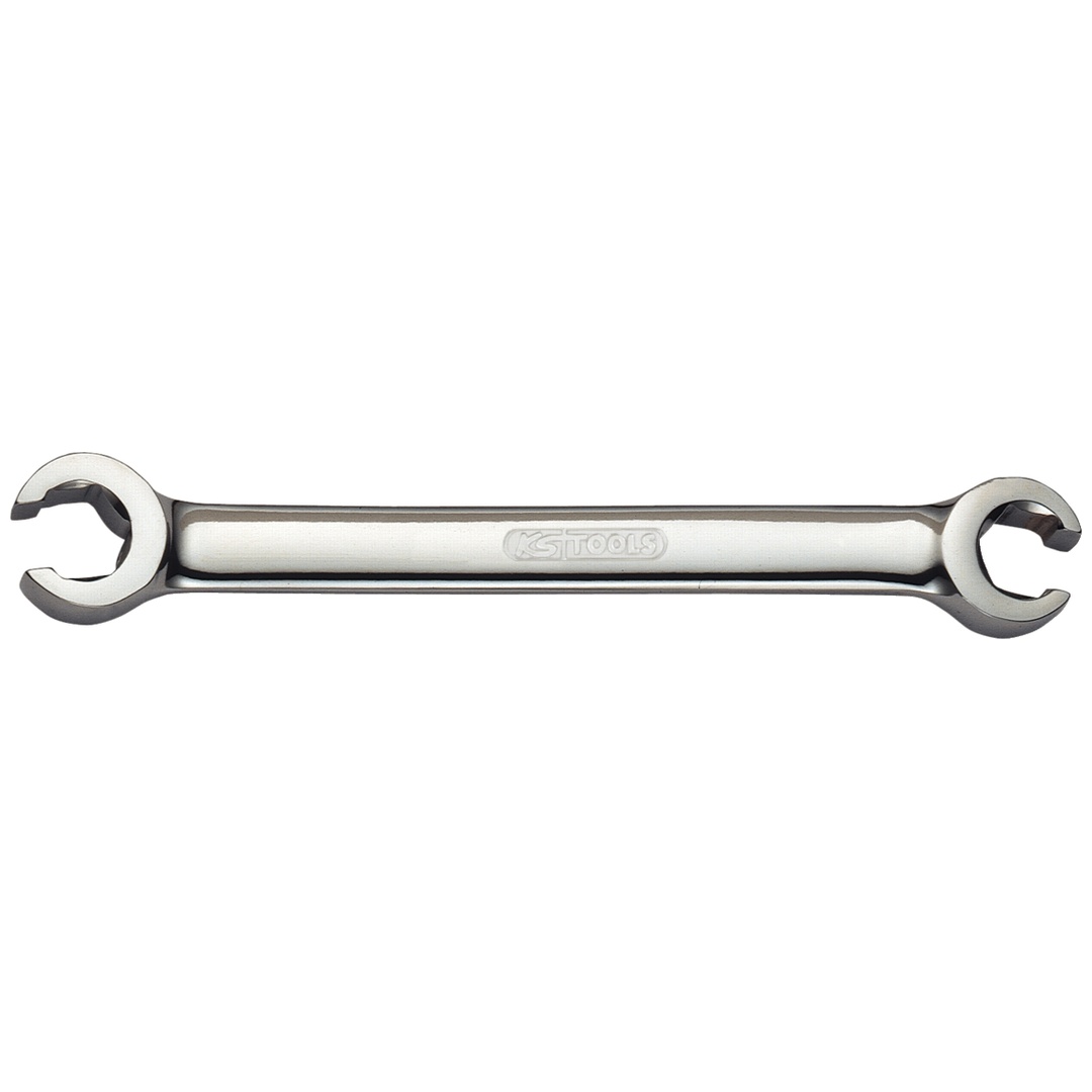 KS Tools CHROMEplus Offener Doppel-Ringschlüssel, abgewinkelt, 8x12 mm