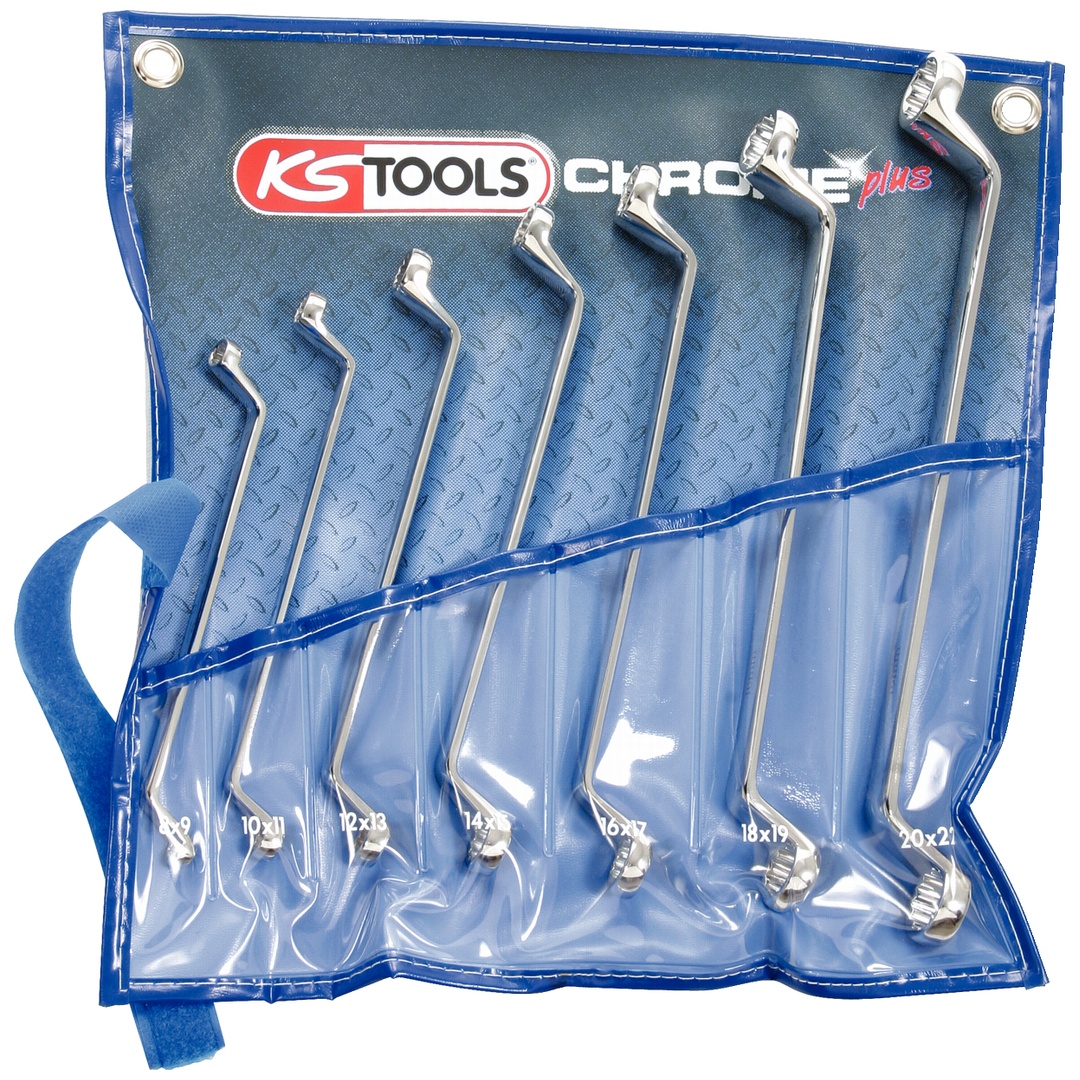 KS Tools CHROMEplus Doppel-Ringschlüssel-Satz, 7-tlg
