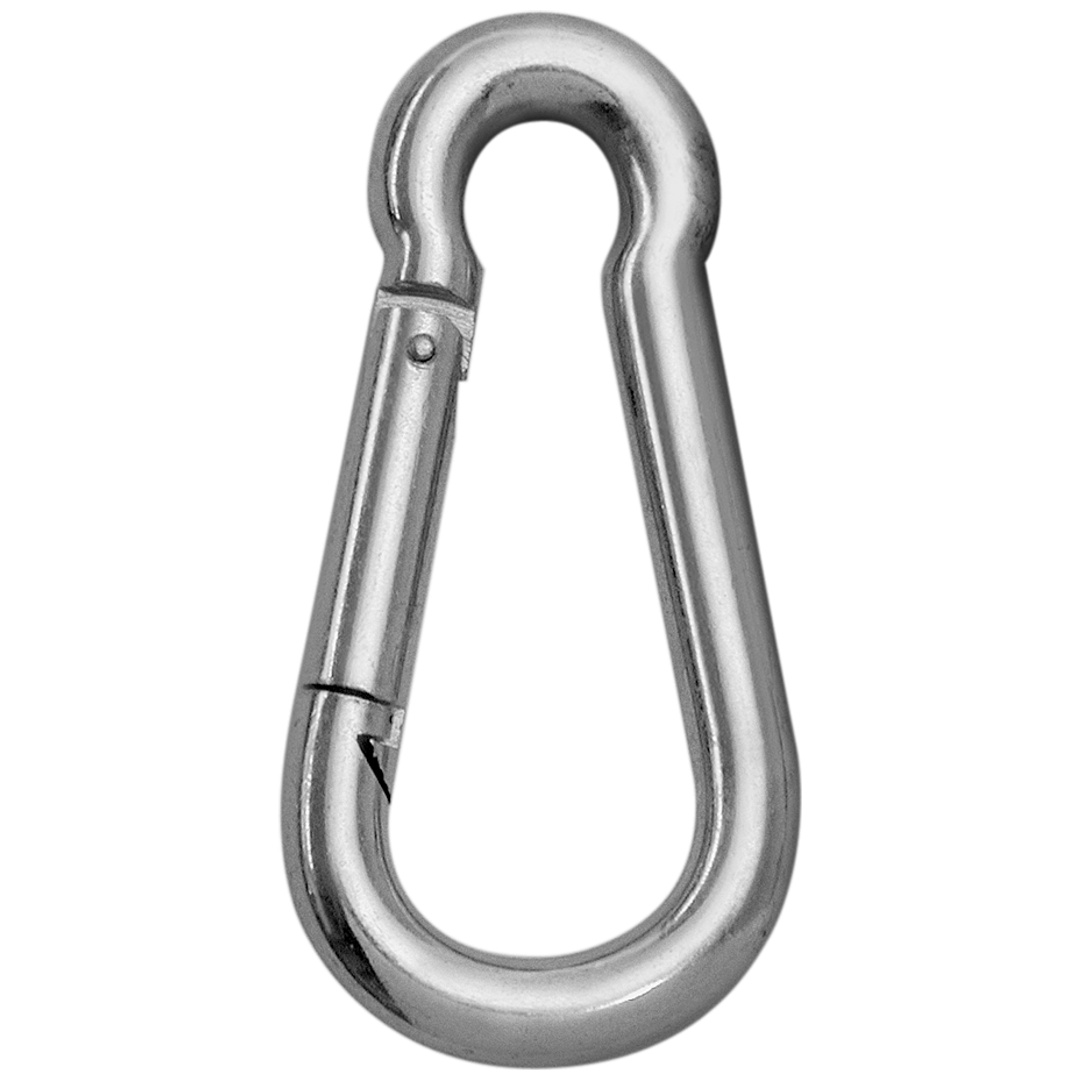 Vormann Feuerwehrkarabiner Edelstahl (V2A), 50 x 8,0/5,5 x 5,0, SB (2 Stk.)