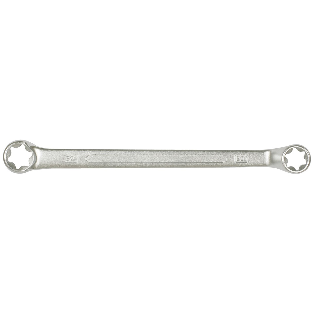 KS Tools TX-E-Doppel-Ringschlüssel, gekröpft, E20xE24