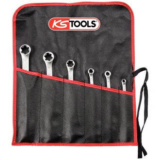 KS Tools Torx-E-Doppel-Ringschlüssel-Satz, 6-tlg.