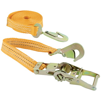 Vormann Zurrgurt orange, 35, mit Spannratsche + Karabiner (6 m)