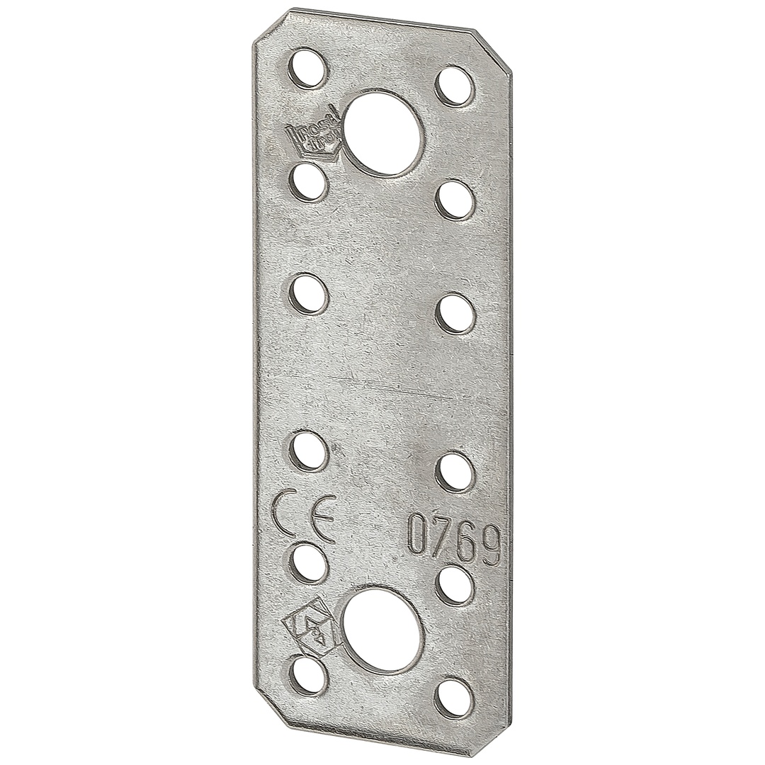 Vormann CH-Flachverbinder Edelstahl V4A 135 x 55 x 2 mm blank